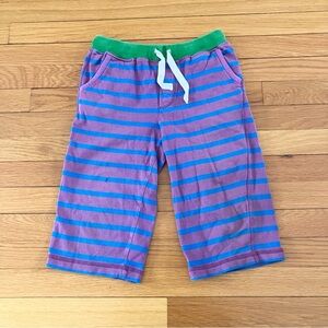 Mini Boden Purple Blue Stripe Cotton Summer Vacation Baggies Shorts 10Y